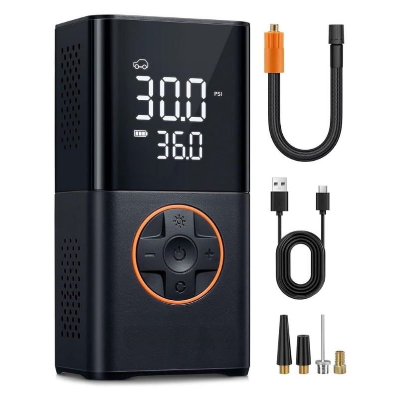 Mini Compresor de Aire Inalámbrico de 150 PSI y 8000mAh para Coche y Bicicleta