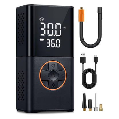 Mini Compresor de Aire Inalámbrico de 150 PSI y 8000mAh para Coche y Bicicleta