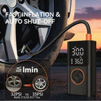 Inflador Inteligente Portátil – 150 PSI de Alta Potencia